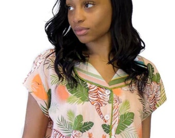 Eye of the Tiger Summer Pajama Set