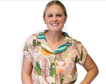 Eye of the Tiger Capri Pajama Set