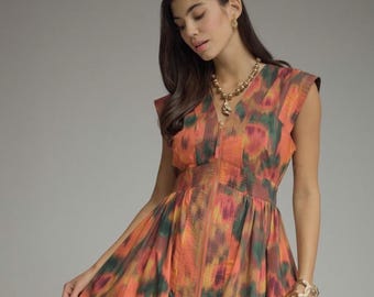 Autumn in Bloom Midi Dress