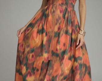 Autumn in Bloom Midi Dress