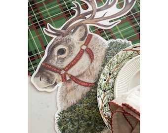 Die Cut Reindeer Placemat | Table Decor