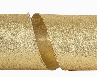 Glitter Metallic Shiny Ribbon | 4 in 10 Yards