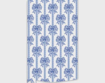 Blue Bow | Wrapping Paper