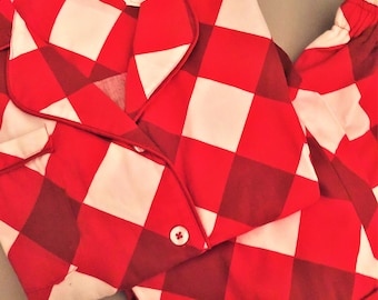 Buffalo Check Red and White PJ Set | Holiday PJs