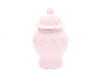 Pink Textured Ginger Jar Small