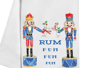 Rum Pum Pum Nutcrackers Tea Towel