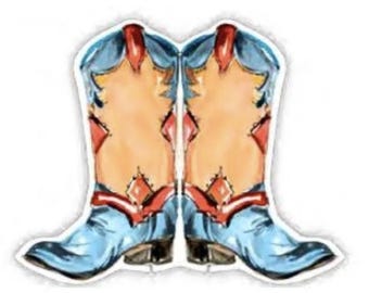 Blue Cowgirl Cup Accents | Table Decor
