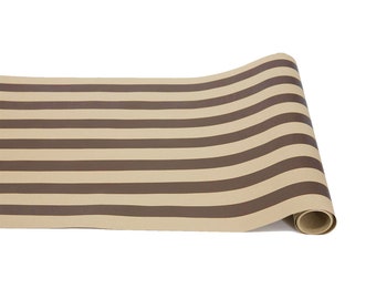 Brown Kraft Classic Stripe Table Runner