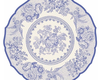 Die-Cut Blue Asiatic Placemat | Table Decor