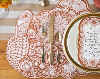 Die-Cut HarvestTurkey Placemat | Table Decor