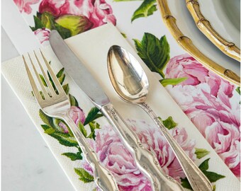 Peony Guest Napkins