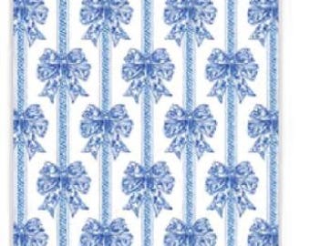 Blue Bow | Wrapping Paper