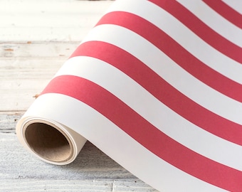 Red Classic Stripe Table Runner