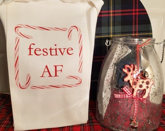 Festive AF Wine Tote