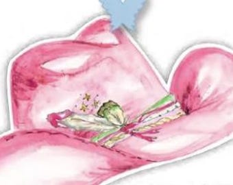 Pink Western Hat Table Accent | Table Decor