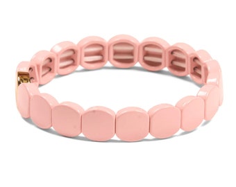 Light Pink Sweet Tart Tile Bracelet