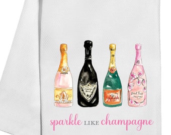 Sparkle Like Champagne Tea Towel