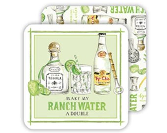Make my Ranch Water a Double Coasters | Set of 50