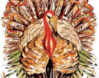 Golden Harvest Turkey Die-Cut Placemat | Table Decor