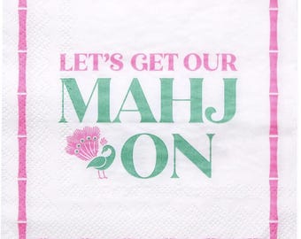 Let's Get Our Mahj On Cocktail Napkins
