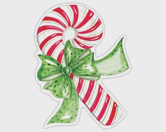 Candy Cane with Bow Table Accent | Table Decor