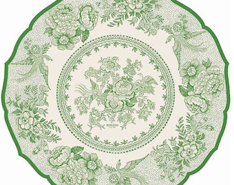 Die-Cut Green Asiatic Placemat | Table Decor