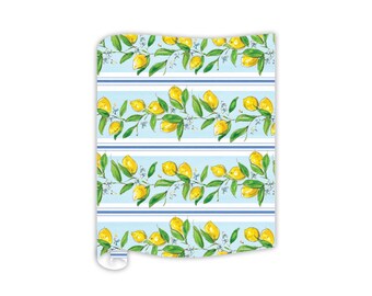 Handpainted Lemons On Branch Table Runner