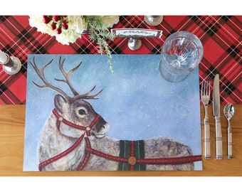 Dashing Reindeer Placemat | Table Decor
