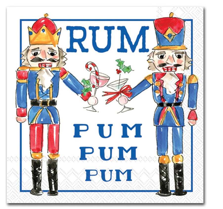 Holiday Nutcracker Rum Cocktail Napkins