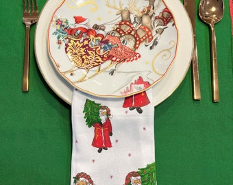 Vintage Santa Dinner Napkins