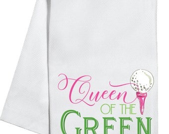 Queen of the Green Tea Towel