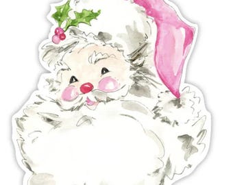 Pink Santa Die-Cut Placemat | Table Decor