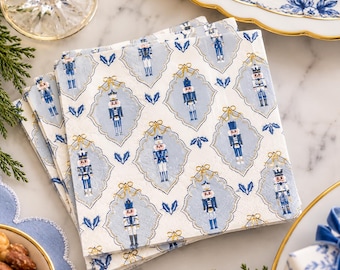 Blue Nutcracker Cocktail Napkins (20 ct)