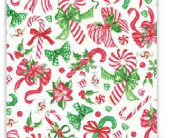 Candy Cane Bow | Wrapping Paper