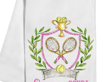 Queen of the Court Pickleball Tea Towel