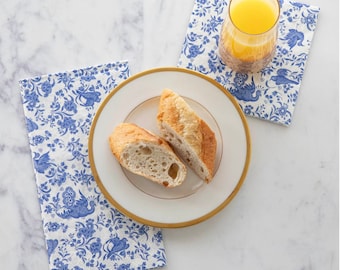 Blue Regal Cocktail Napkins
