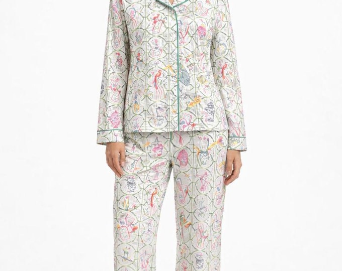 Featured listing image: Mahjong Garden Pajama Set