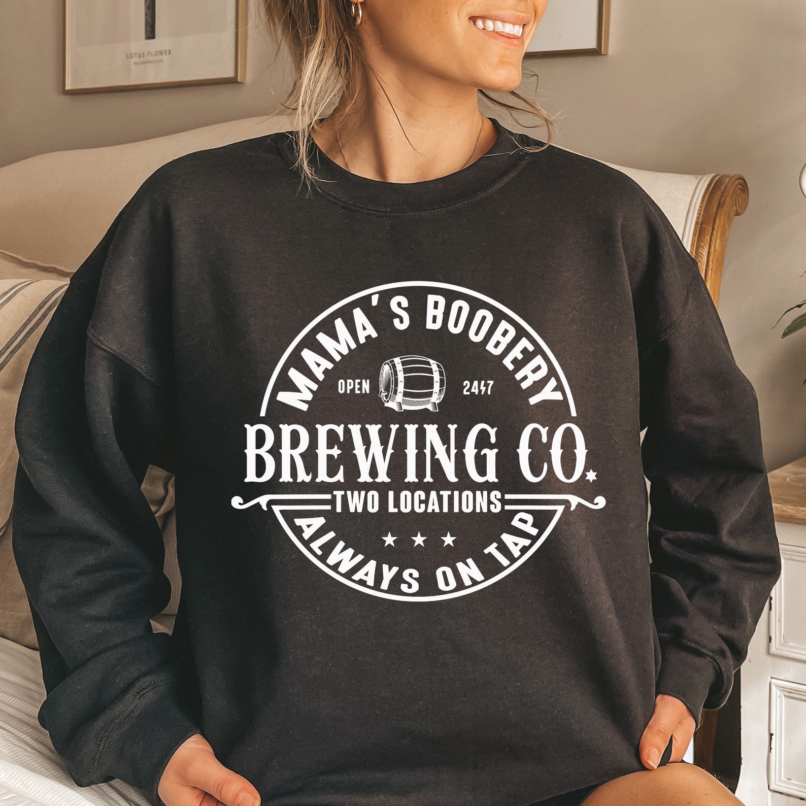 Breastfeeding Sweatshirt Mamas Boobery Crewneck Sweatshirt Etsy