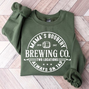 Breastfeeding Sweatshirt Mamas Boobery Crewneck Sweatshirt Nursing Sweatshirt Funny New Mom Gift Mom to Be Shirt Expecting Mom Gift 1814