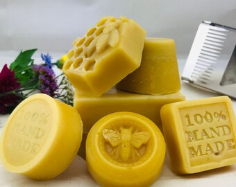 Beeswax from the beekeeper for candles, ointments, cosmetics, oilcloths, as wood wax, wax pieces for making soap, furniture care