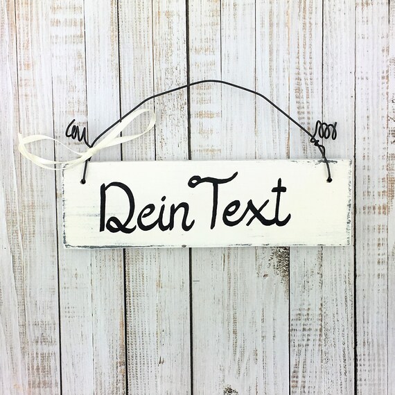 Holzschild Turschild Wunschtext Vintage Selber Gestalten Etsy