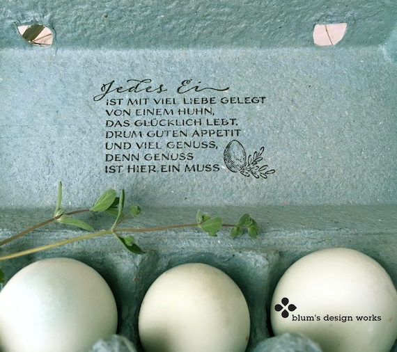 Custom Farm Name Stamp for Front of Egg Carton