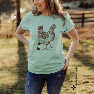 shirt with chicken | T-shirt for happy chicken owners