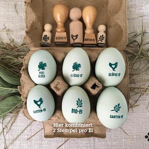 Eierstempel | Stempel für Eier | Motiv- und Textstempel zur AUSWAHL | NICHT PERSONALISIERT