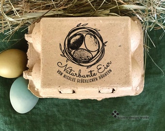 Stamp for naturally colored eggs | Egg carton stamp