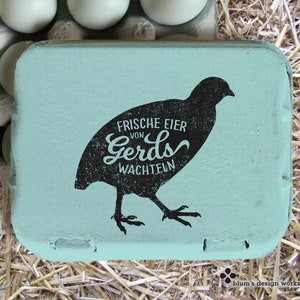 Postzegels voor kwarteleitjes | Gepersonaliseerde kwartelstempel | cadeau voor kwartelhouders |
