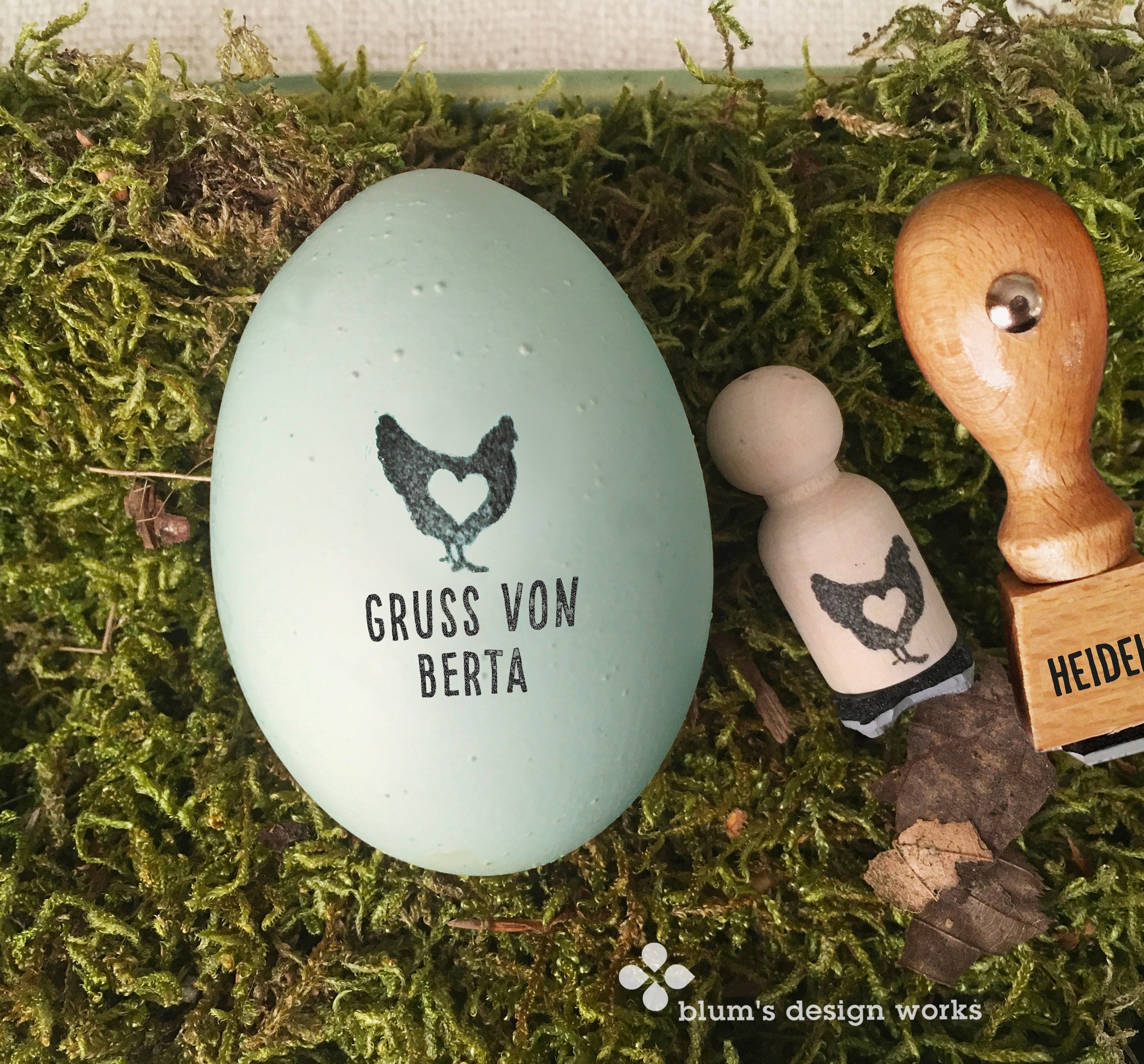 Eierstempel-Set PERSONALISIERT Stempel für Eier mit | Etsy