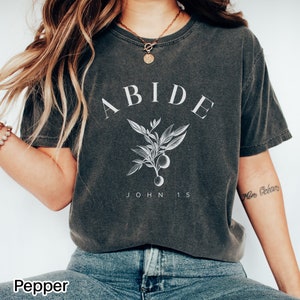 Bible Verse Shirt Christian Tshirt Gift for Christian Gift Jesus Shirt Prayer Shirt God is Good John 15 Baptism Gift Comfort Colors Tee