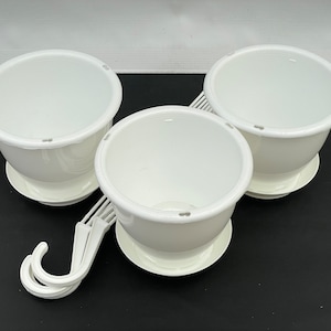 4" Hanging Basket - 3 Pack White or Black