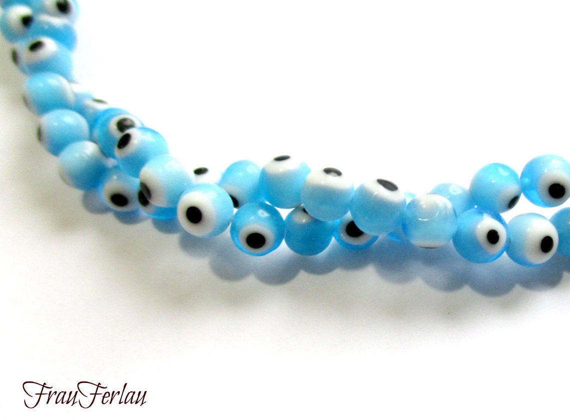 Perle Rotonde - Heishi In Vetro 8x5 Mm - Azzurro X40cm